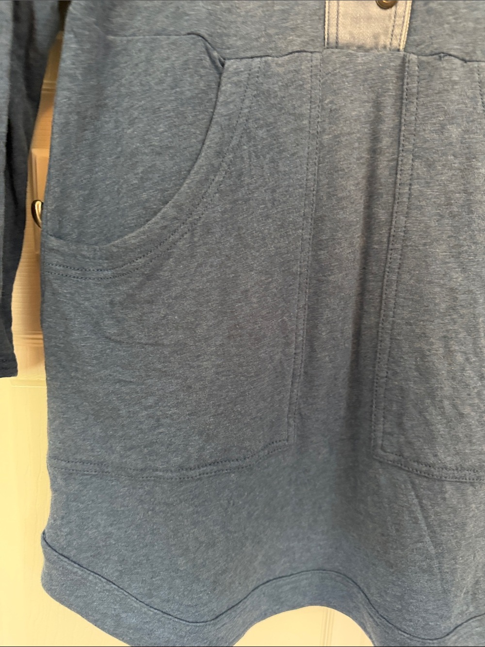 Free People Blue Henley Tunic Dress - Picture 5 of 6